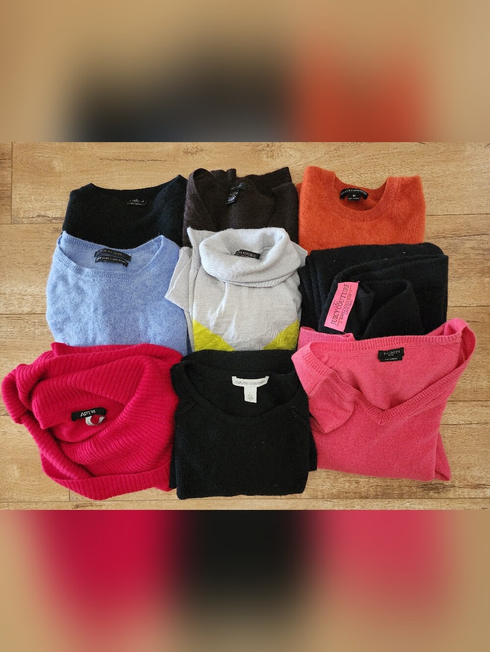 9x 100% Cashmere 4lb Sweater/Pants Lot Mixed DAMAGED READ Craft Recycle Cutter